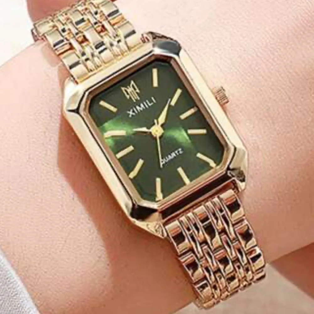 Bestseller Gold and Green Women's Watch